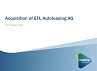 EFL Acquisition Presentation